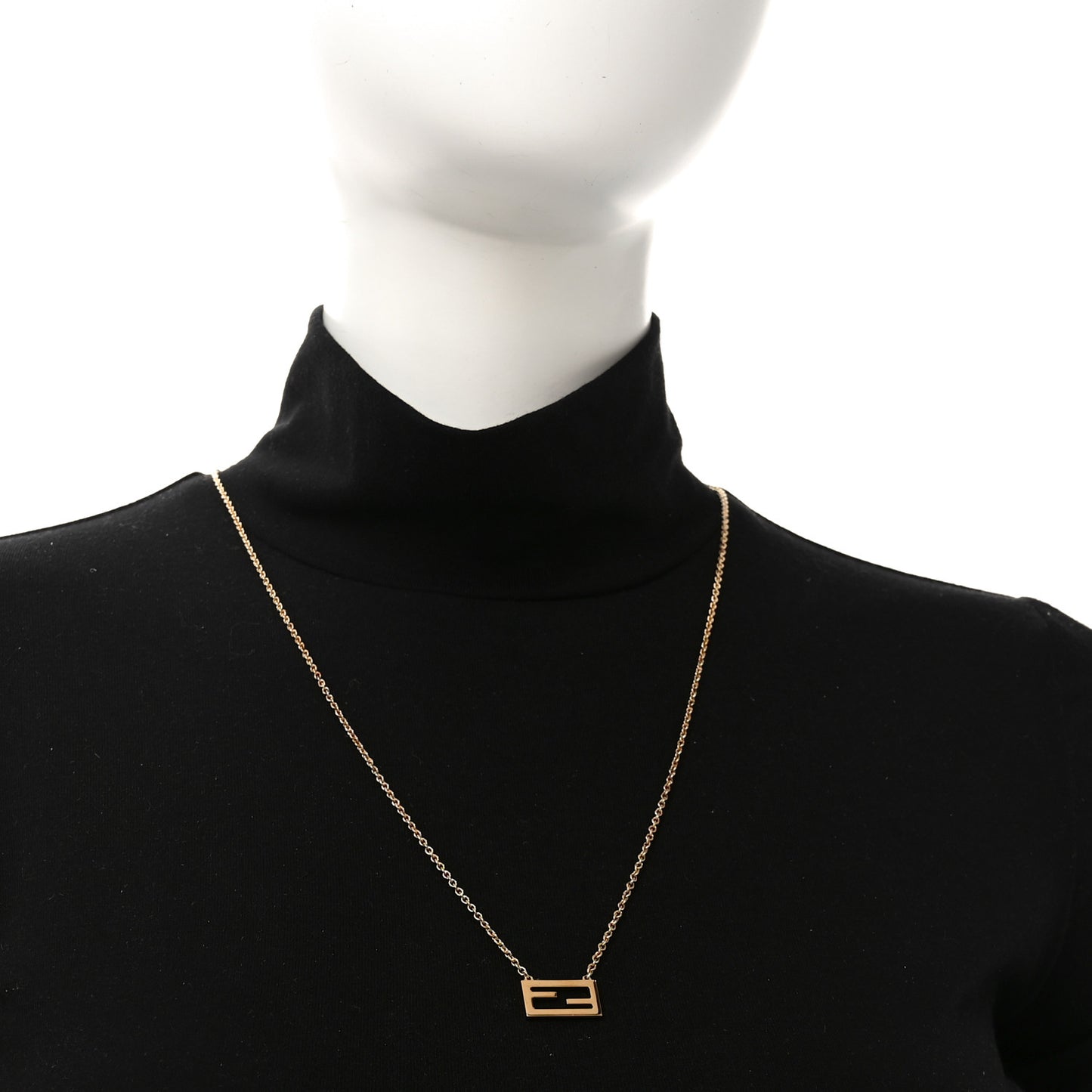 Bronze Baguette Necklace Gold
