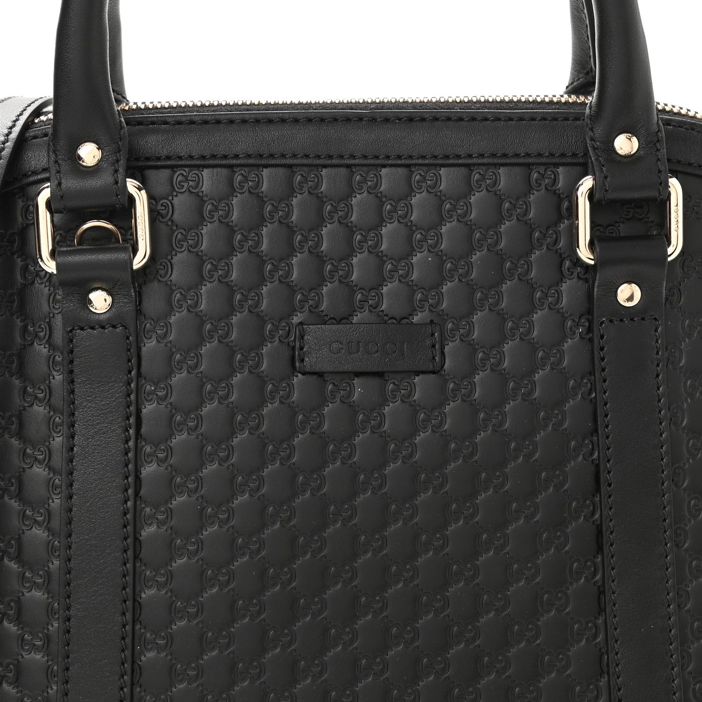 Microguccissima Medium Dome Bag Black