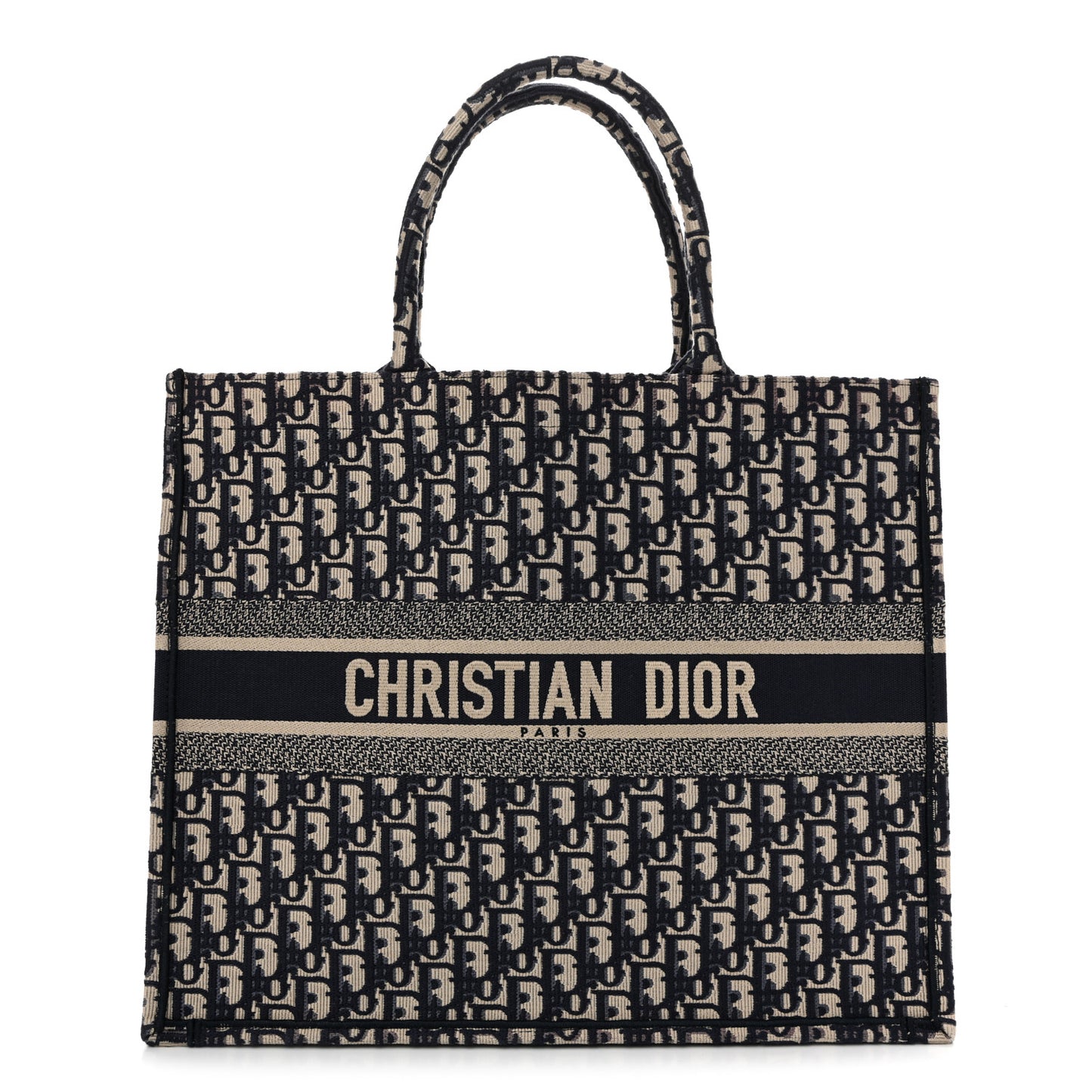 Oblique Large Book Tote Blue Multicolor