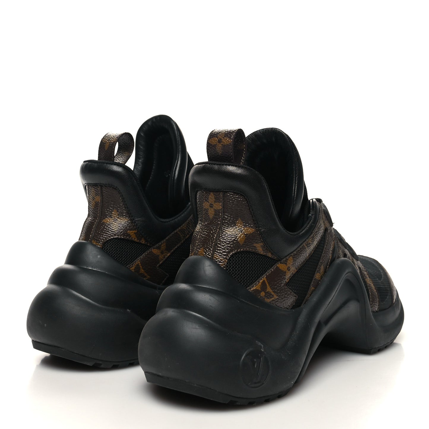 Calfskin Patent Monogram LV Archlight Sneakers 39 Black