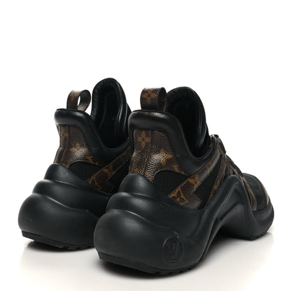 Louis Vuitton Calfskin Patent Monogram LV Archlight Sneakers 39 Black 4 of 8