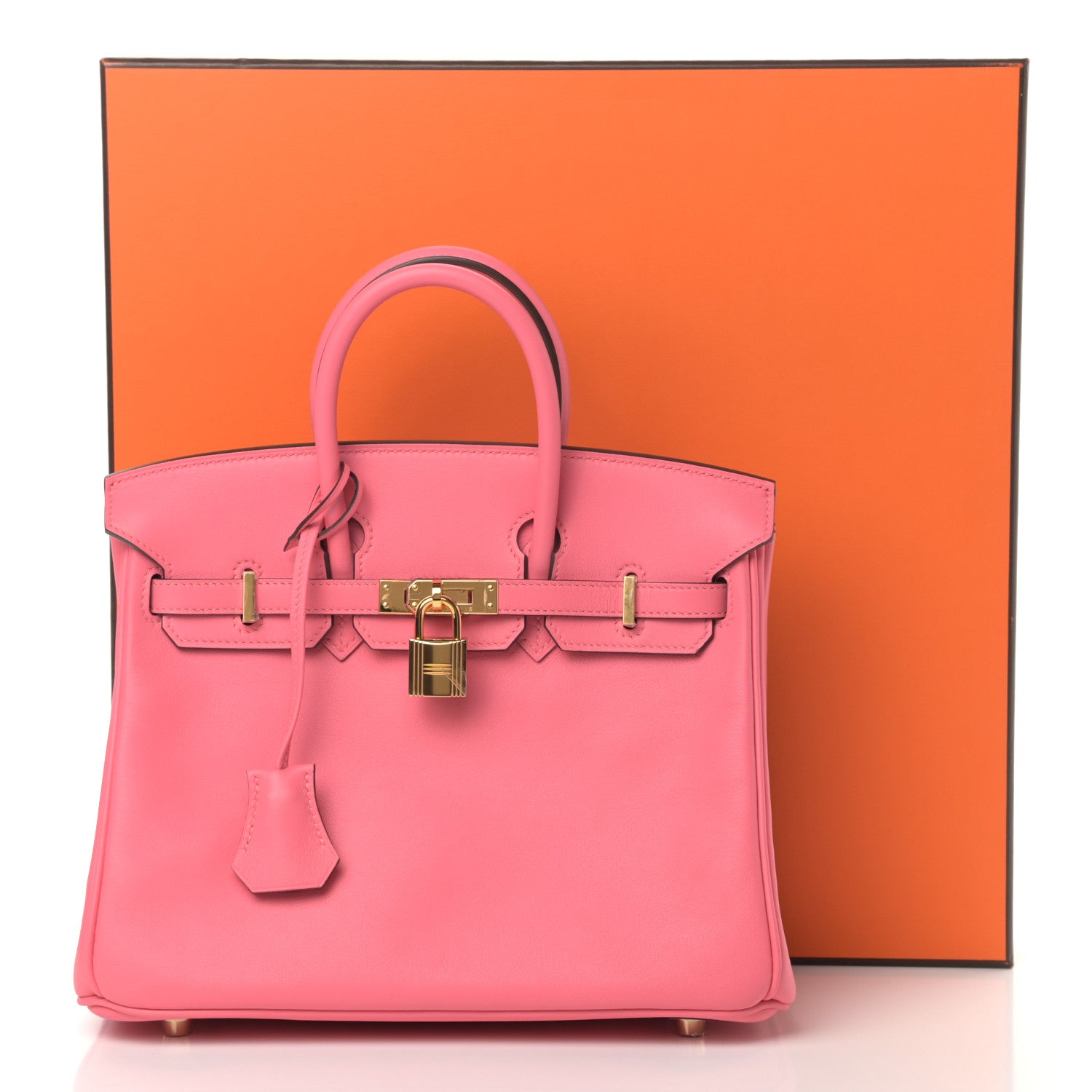Hermes Swift Birkin 25 Rose Azalee 10 of 10