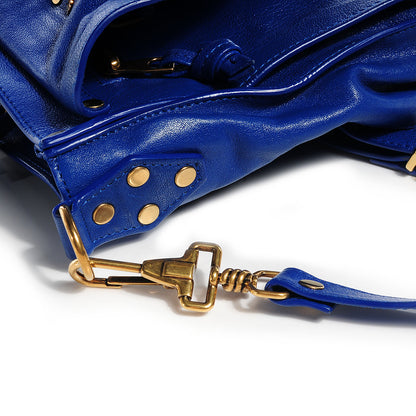 Proenza Schouler Lambskin PS1 Medium Satchel Royal Blue 11 of 12