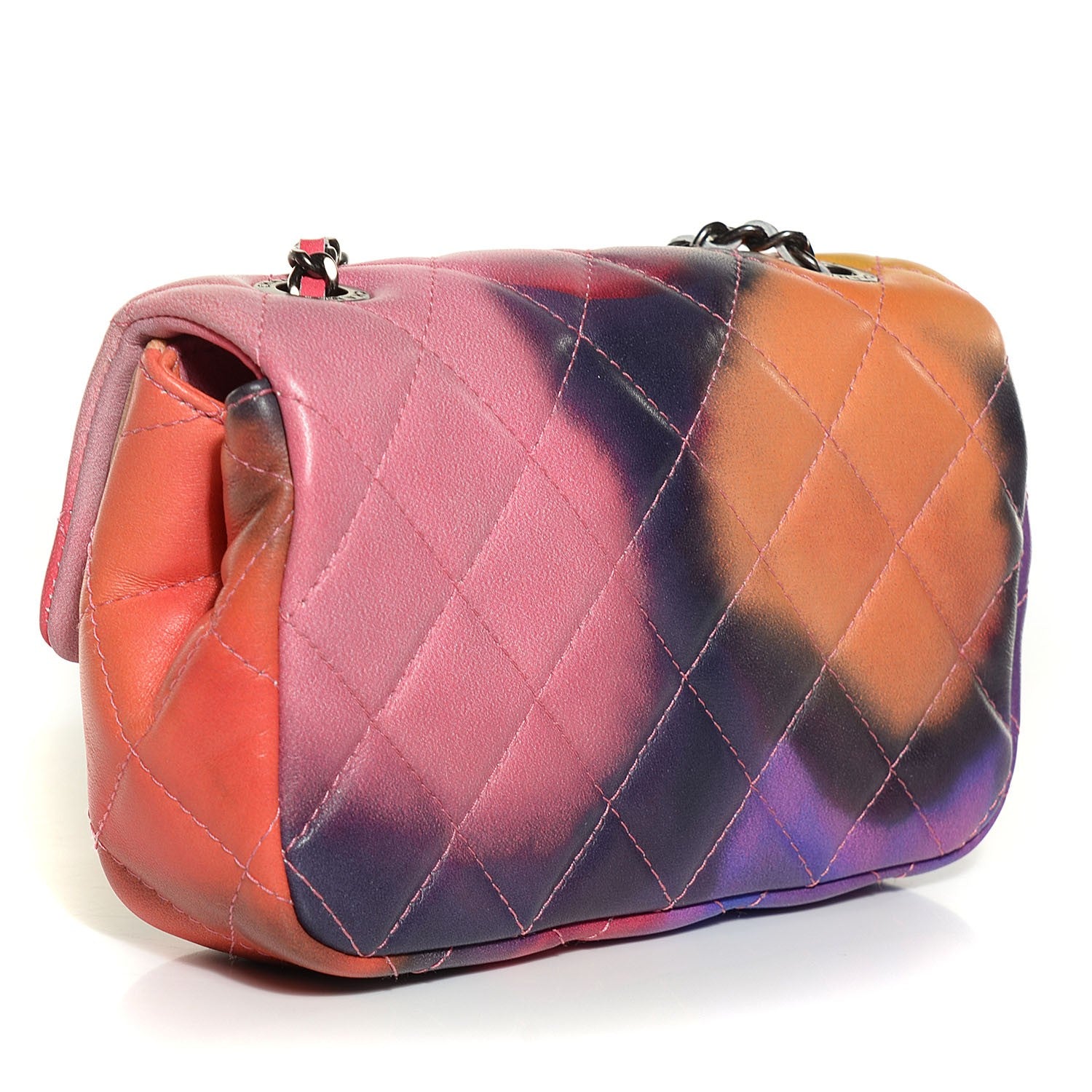 Chanel Lambskin Quilted Extra Mini Flower Power Flap Multicolor 3 of 9