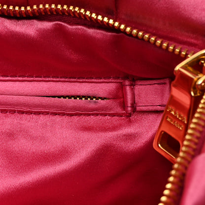 Prada Satin Raso Evening Clutch Fuxia 9 of 10