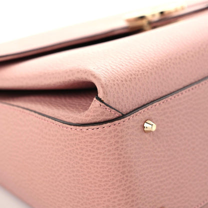 Gucci Dollar Calfskin Medium Interlocking G Top Handle Shoulder Bag Soft Pink 6 of 15