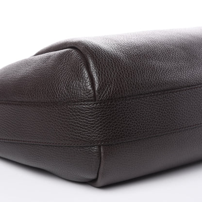 Gucci Grained Calfskin Bamboo Bar Hobo Dark Brown 8 of 10