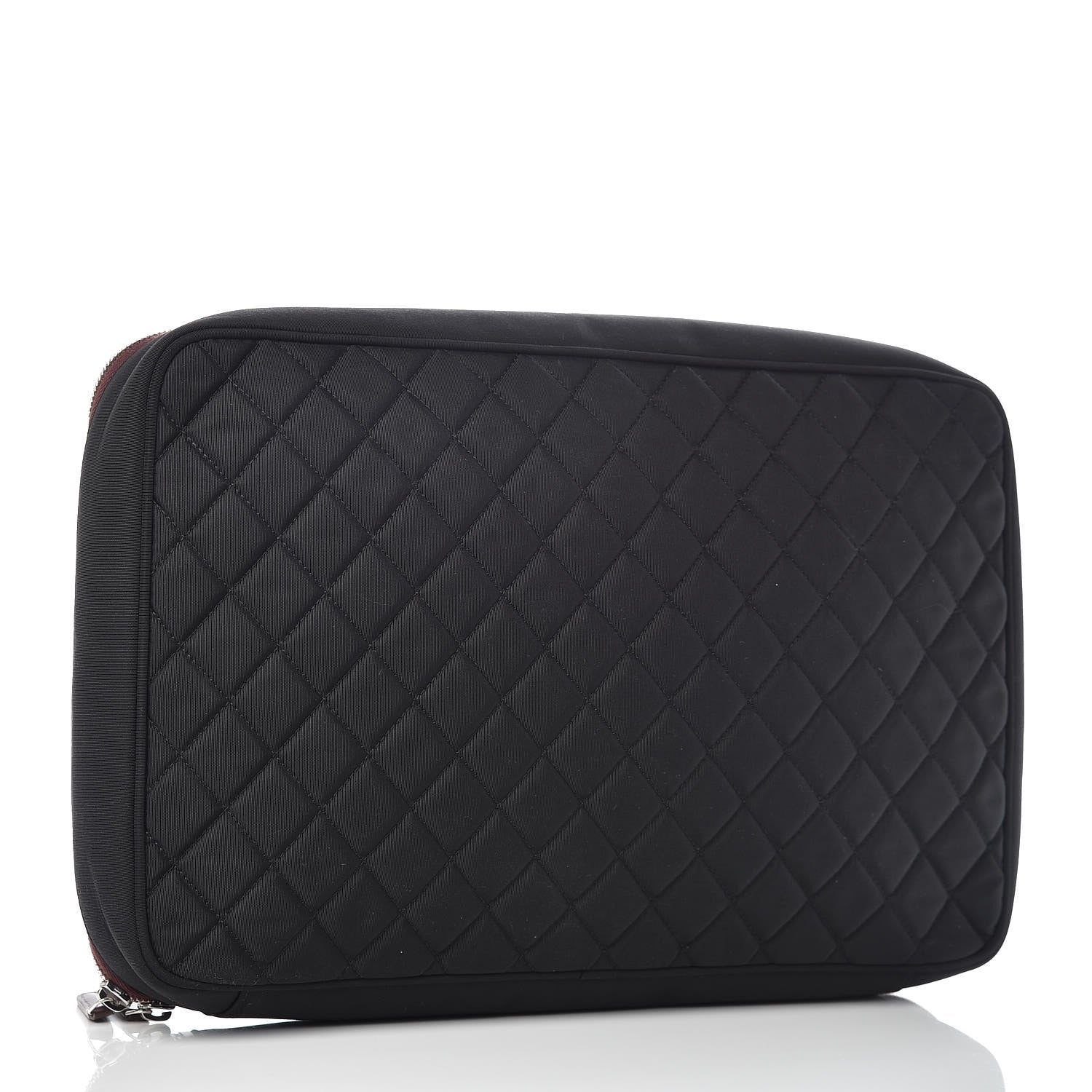 Chanel Nylon Quilted Laptop Case Black 3 of 9