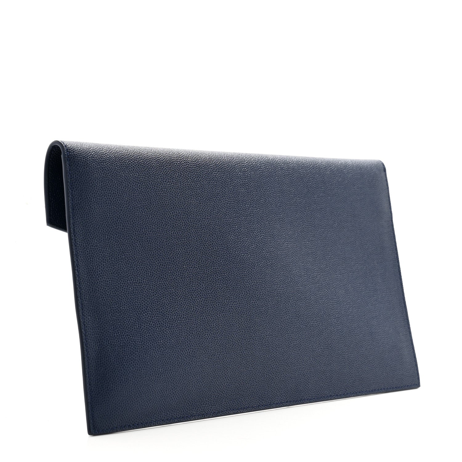 Saint Laurent Grain De Poudre Uptown Pouch Blue Charron 3 of 8