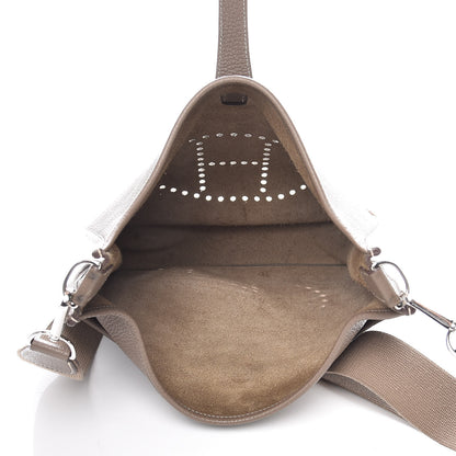 Hermes Taurillon Clemence Evelyne III GM Etoupe 5 of 10