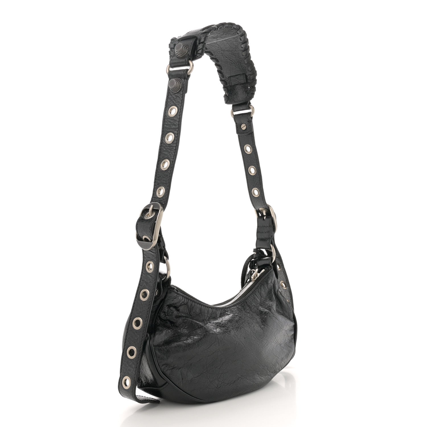 Balenciaga Agneau Arena Le Cagole Shoulder Bag XS Black 4 of 12