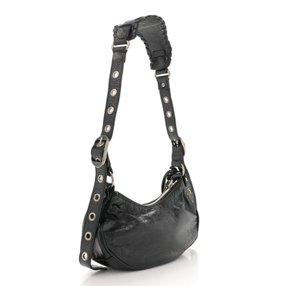 Balenciaga Agneau Arena Le Cagole Shoulder Bag XS Black 4 of 12