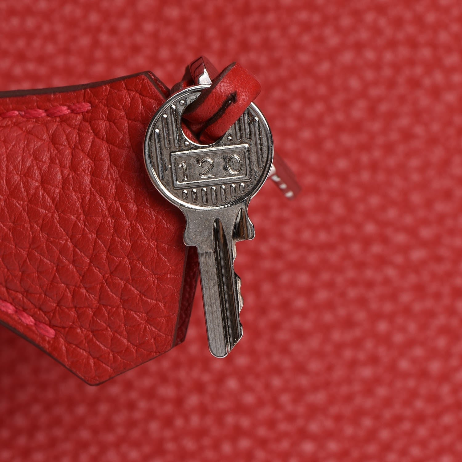 Hermes Taurillon Clemence Kelly Retourne 32 Rouge Casaque 16 of 32