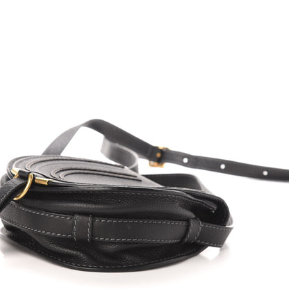 Chloe Calfskin Mini Marcie Round Crossbody Bag Black 9 of 12