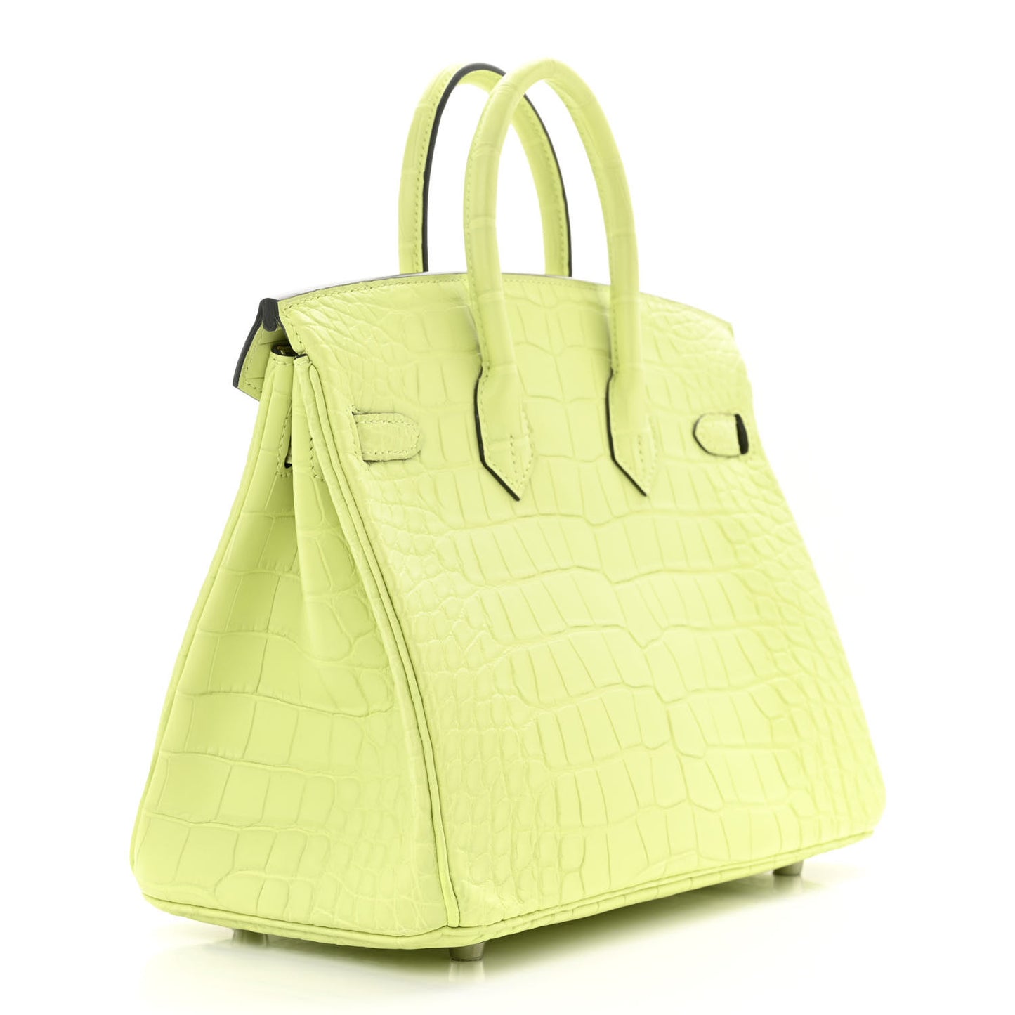 Matte Alligator Birkin 25 Jaune Bourgeon