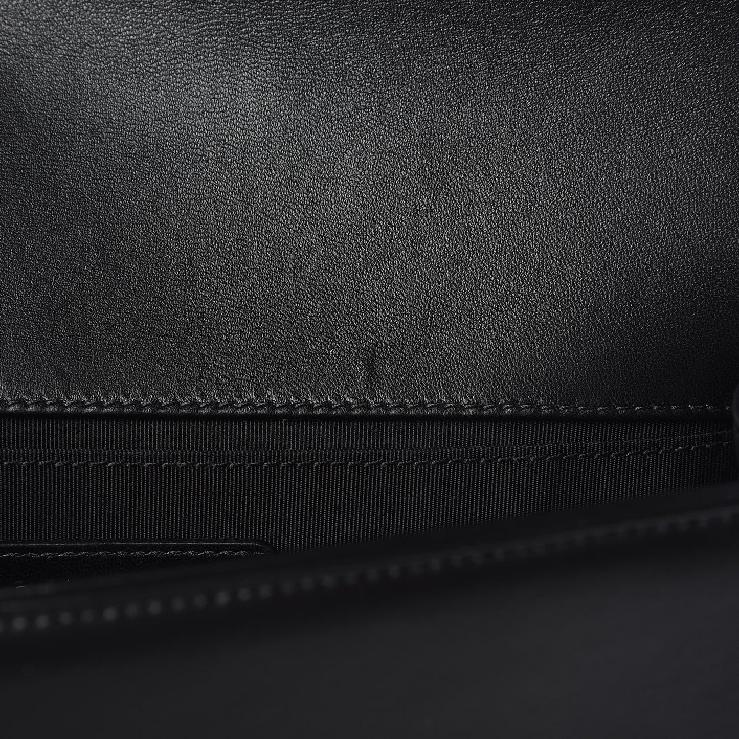 Lambskin Quilted Medium Boy Flap Black