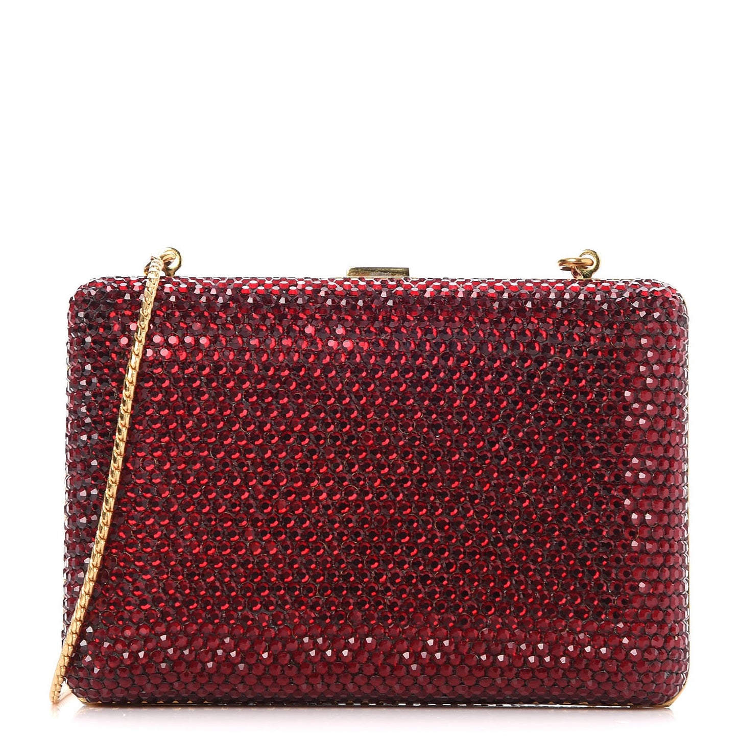 Crystal Minaudiere Clutch Red