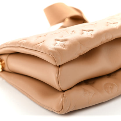 Louis Vuitton Lambskin Embossed Monogram Coussin PM Camel 9 of 10