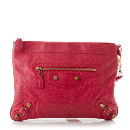 Balenciaga Agneau Giant 12 Rose Gold Hardware Flat Handle Clutch Rose Thulian 1 of 7