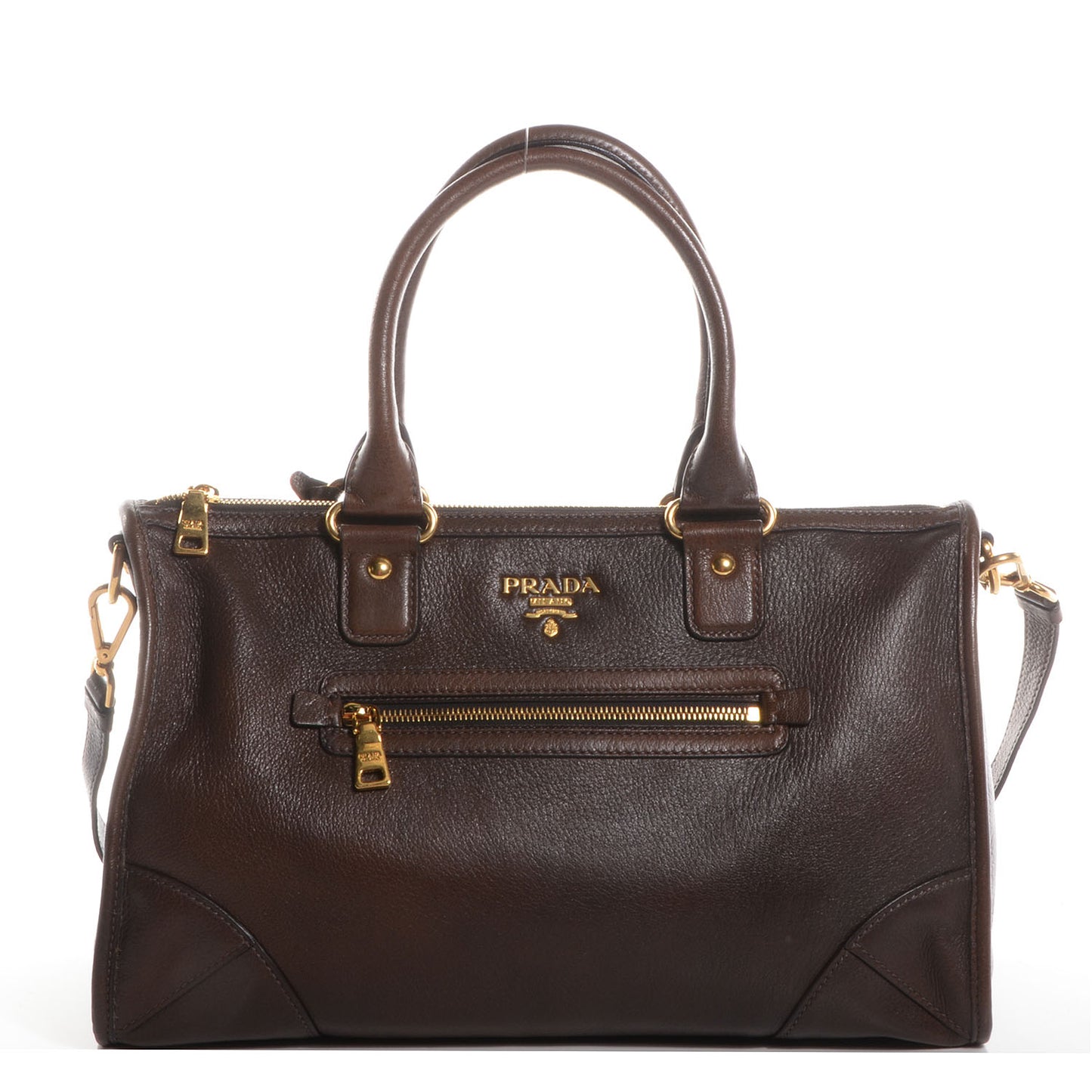 Cervo Deerskin Shopping Satchel Bruciato