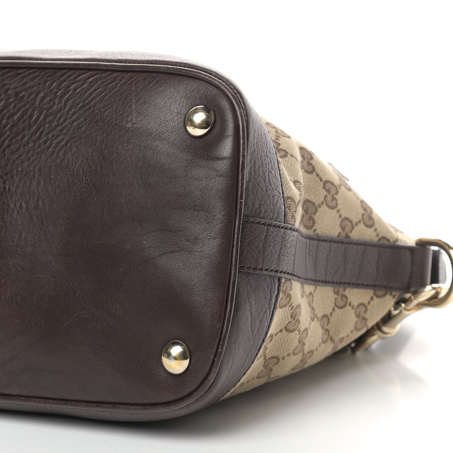 Monogram Medium Top Handle Bag Brown
