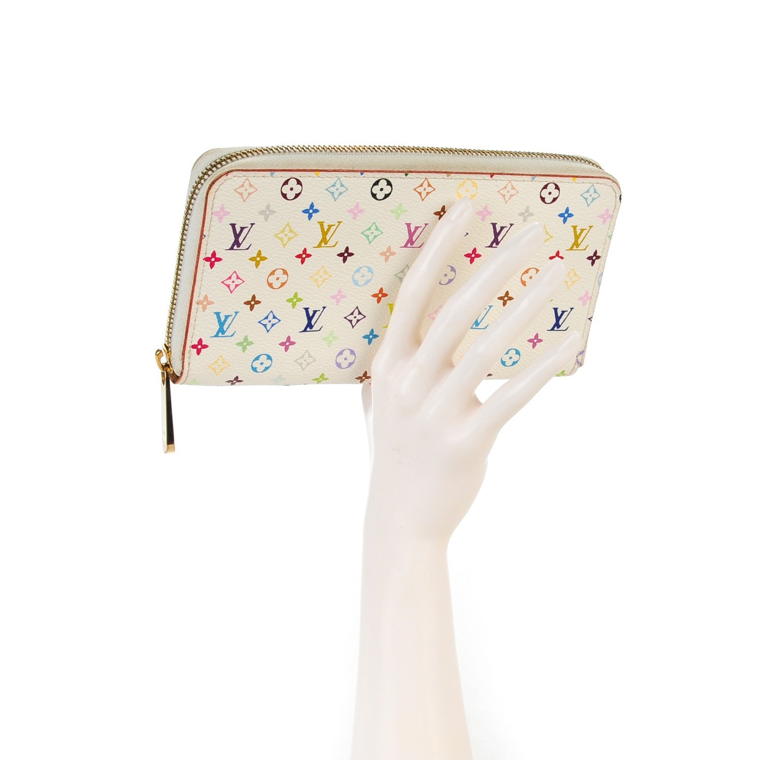 Louis Vuitton Monogram Multicolor Zippy Wallet White 2 of 7