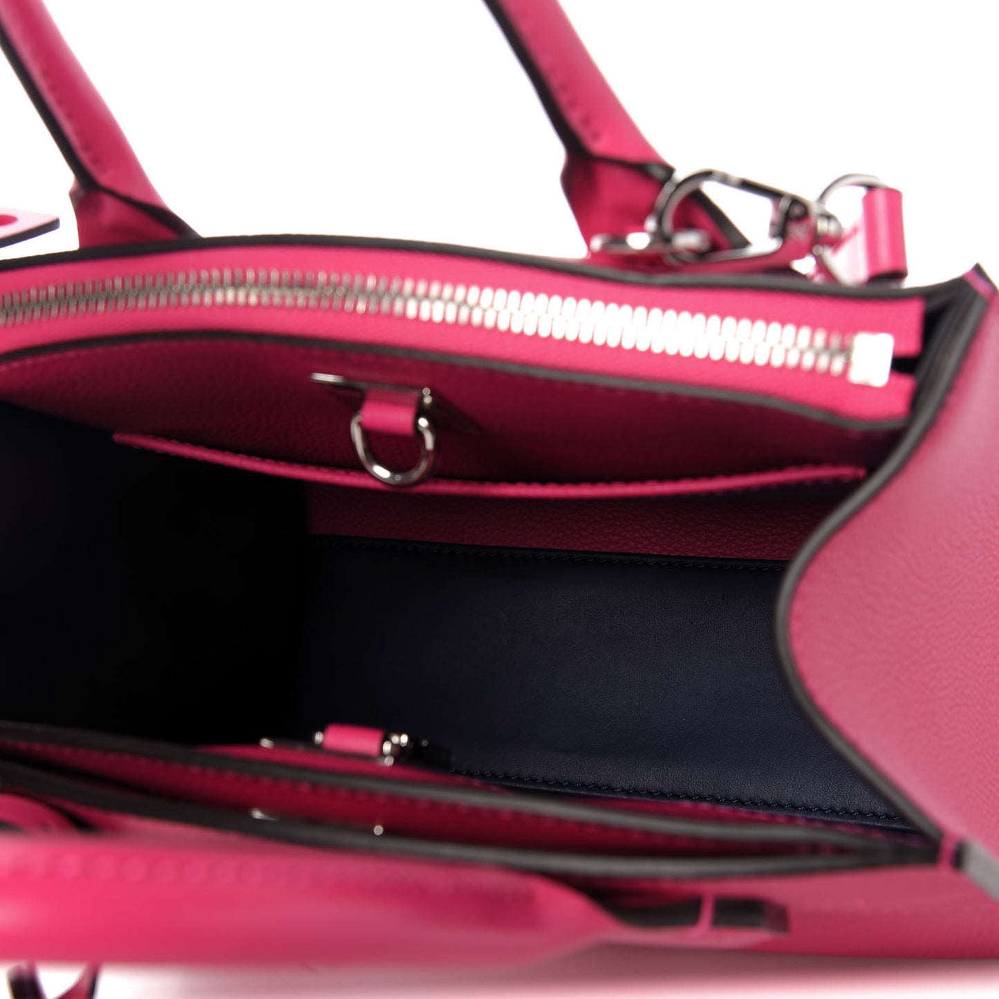Calfskin City Steamer Mini Rose Falbala
