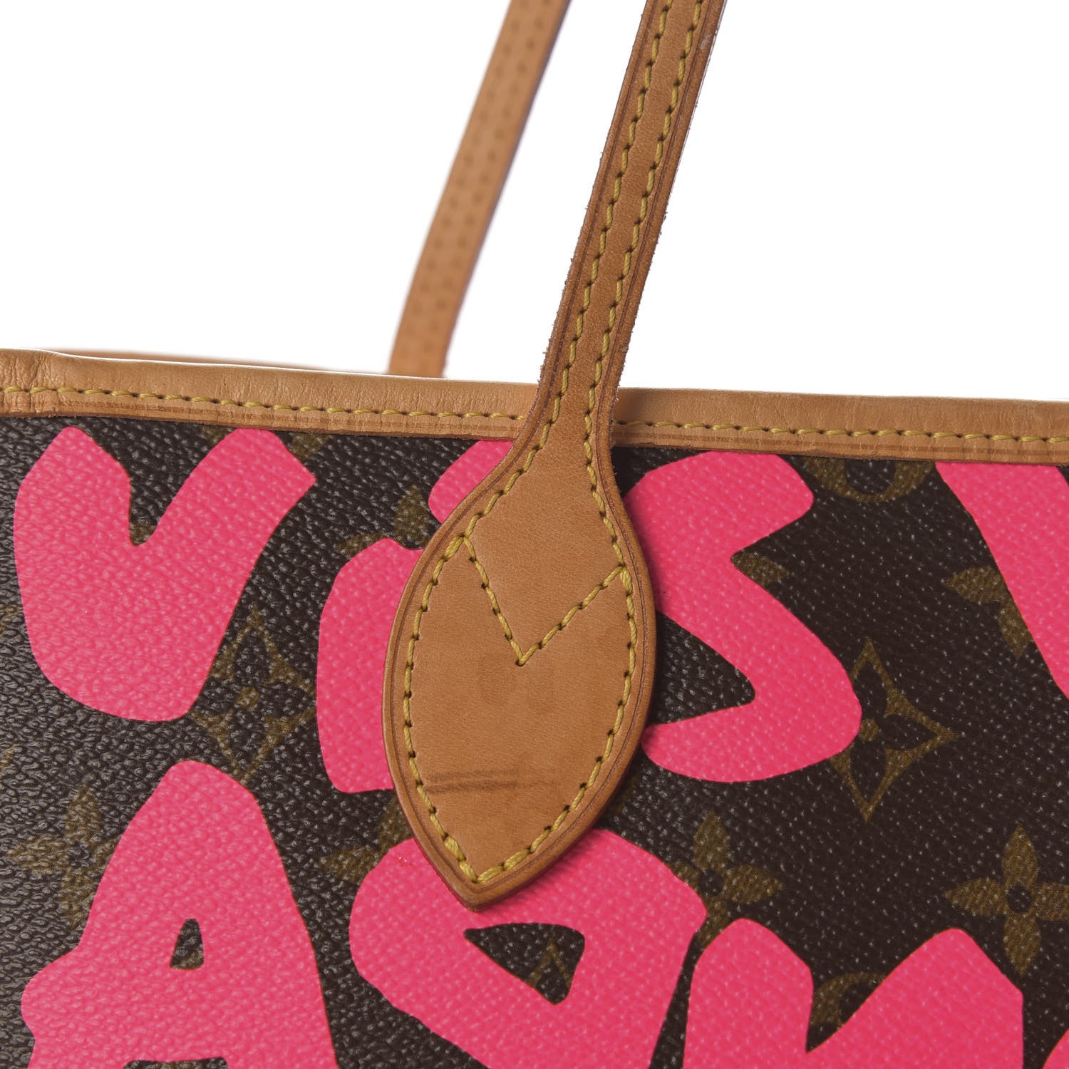 Louis Vuitton Monogram Graffiti Neverfull GM Fuchsia 11 of 16