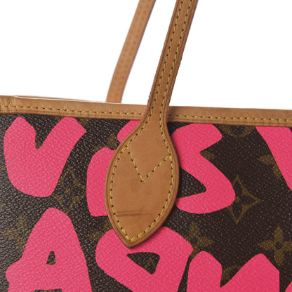 Louis Vuitton Monogram Graffiti Neverfull GM Fuchsia 11 of 16