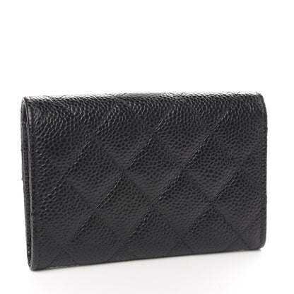 Chanel Caviar Quilted Flap Card Holder Black 3 of 9