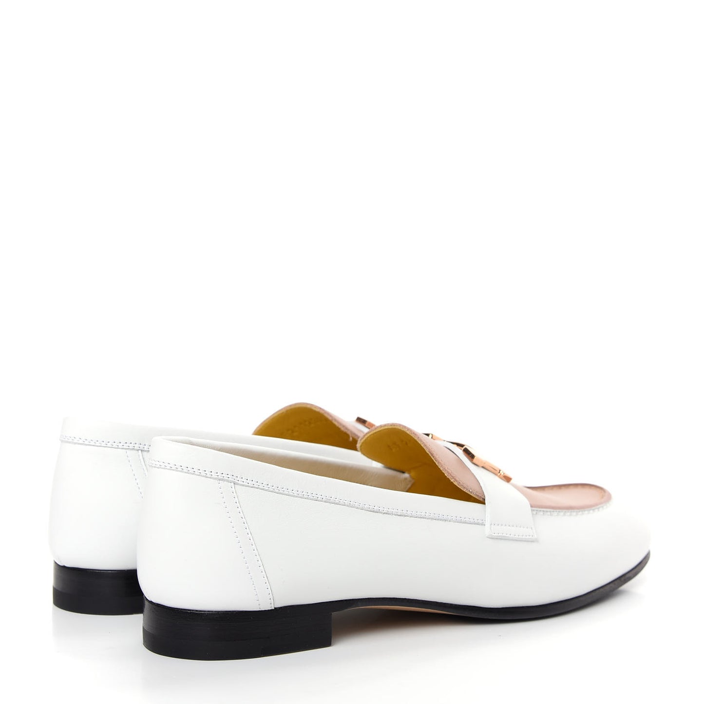 Calfskin Womens Paris Loafers 37.5 White Bois De Santal