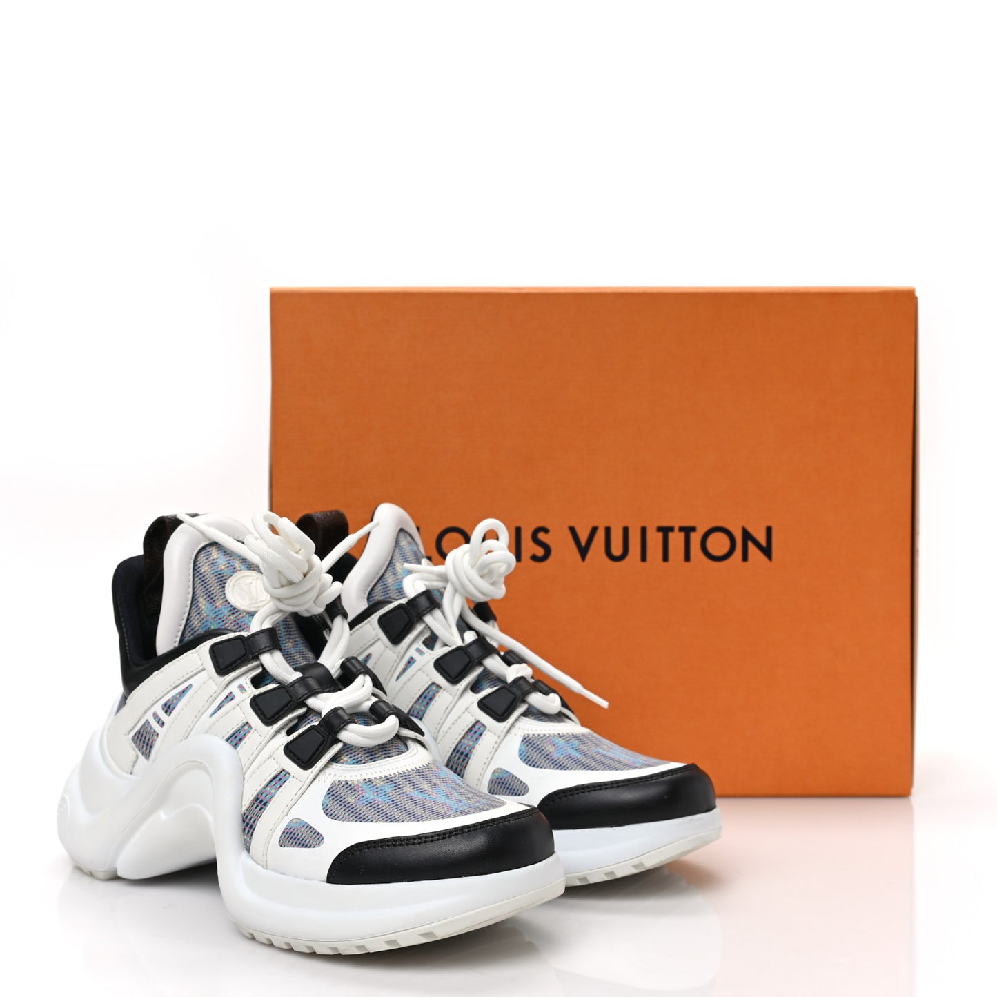Calfskin Pop LV Archlight Sneakers 37 Blue