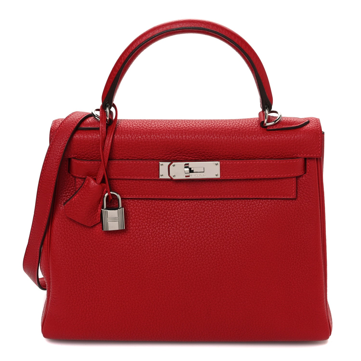 Hermes Togo Kelly Retourne 28 Rouge Casaque 1 of 10