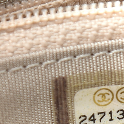 Chanel Metallic Sheepskin Chevron Quilted Medium Mademoiselle Vintage Zip Around Wallet Silver 8 of 9