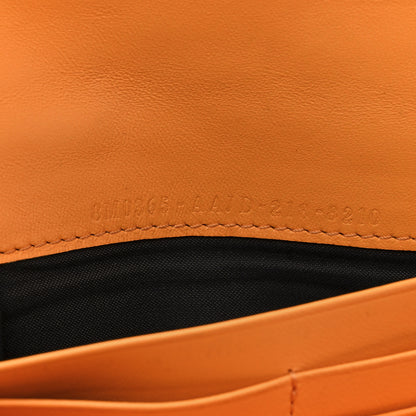 Fendi Nappa Matisse FF Embossed Continental Wallet On Chain Clementine 8 of 12