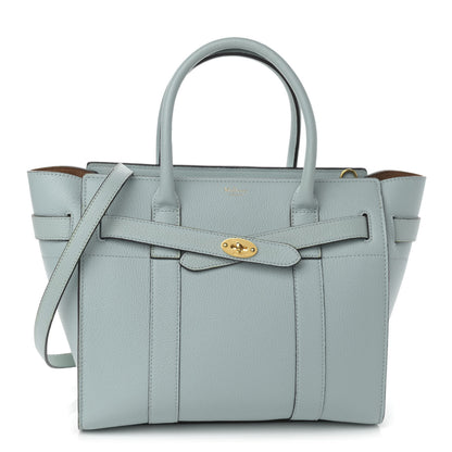 Mulberry Small Classic Grain Small Bayswater Zip Tote Light Antique Blue 1 of 11
