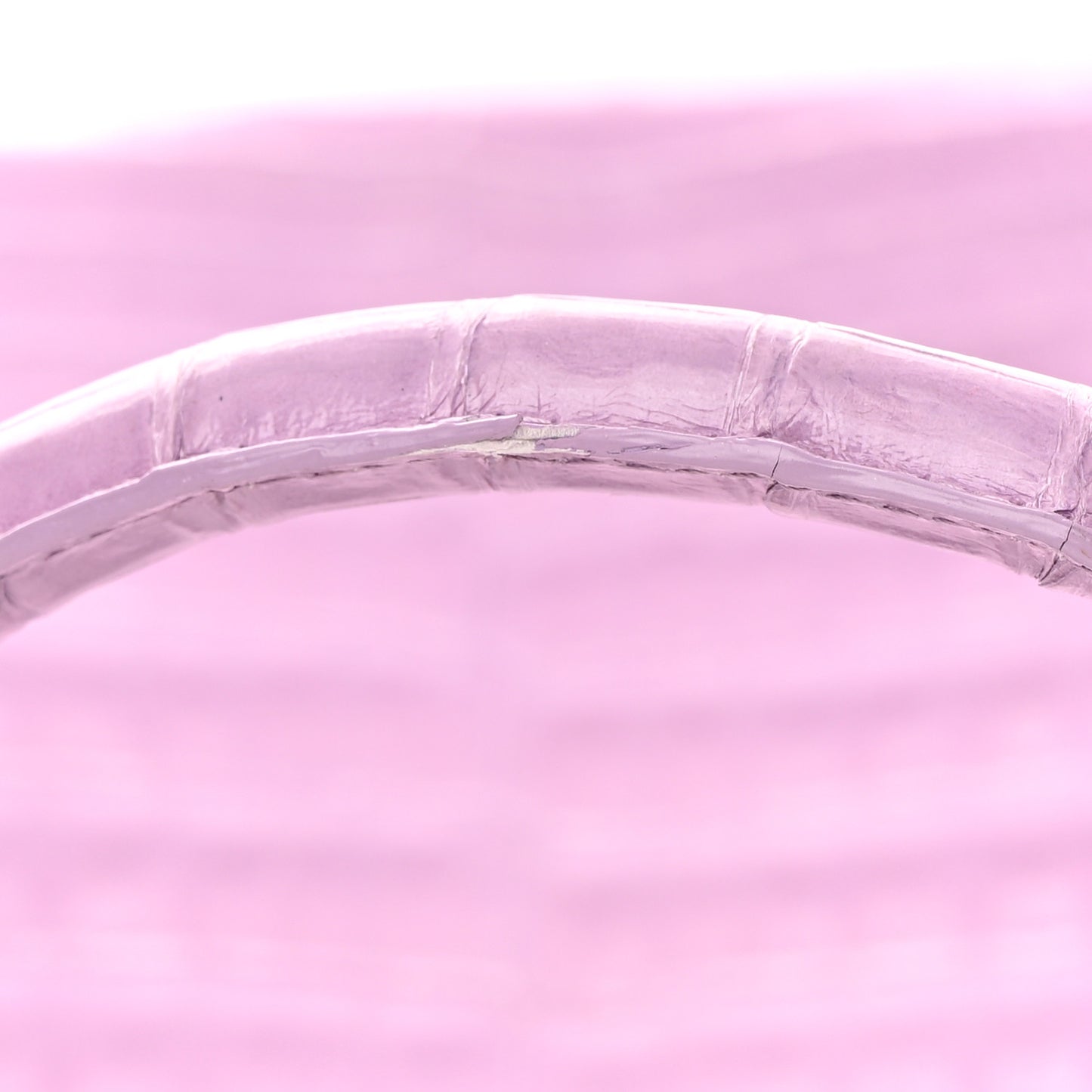 Crocodile Tote Light Purple