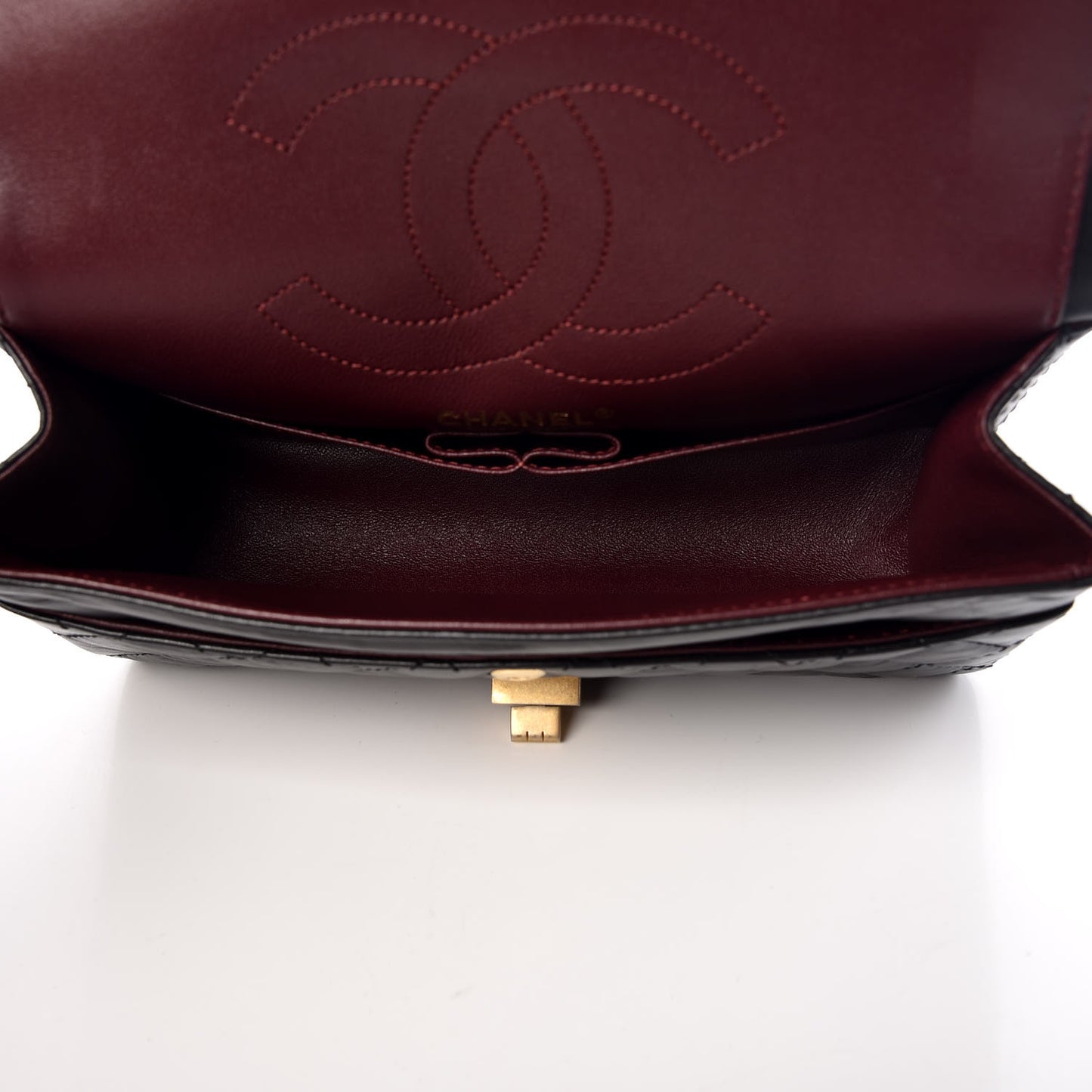 Aged Calfskin Quilted 2.55 Reissue 225 Flap Black