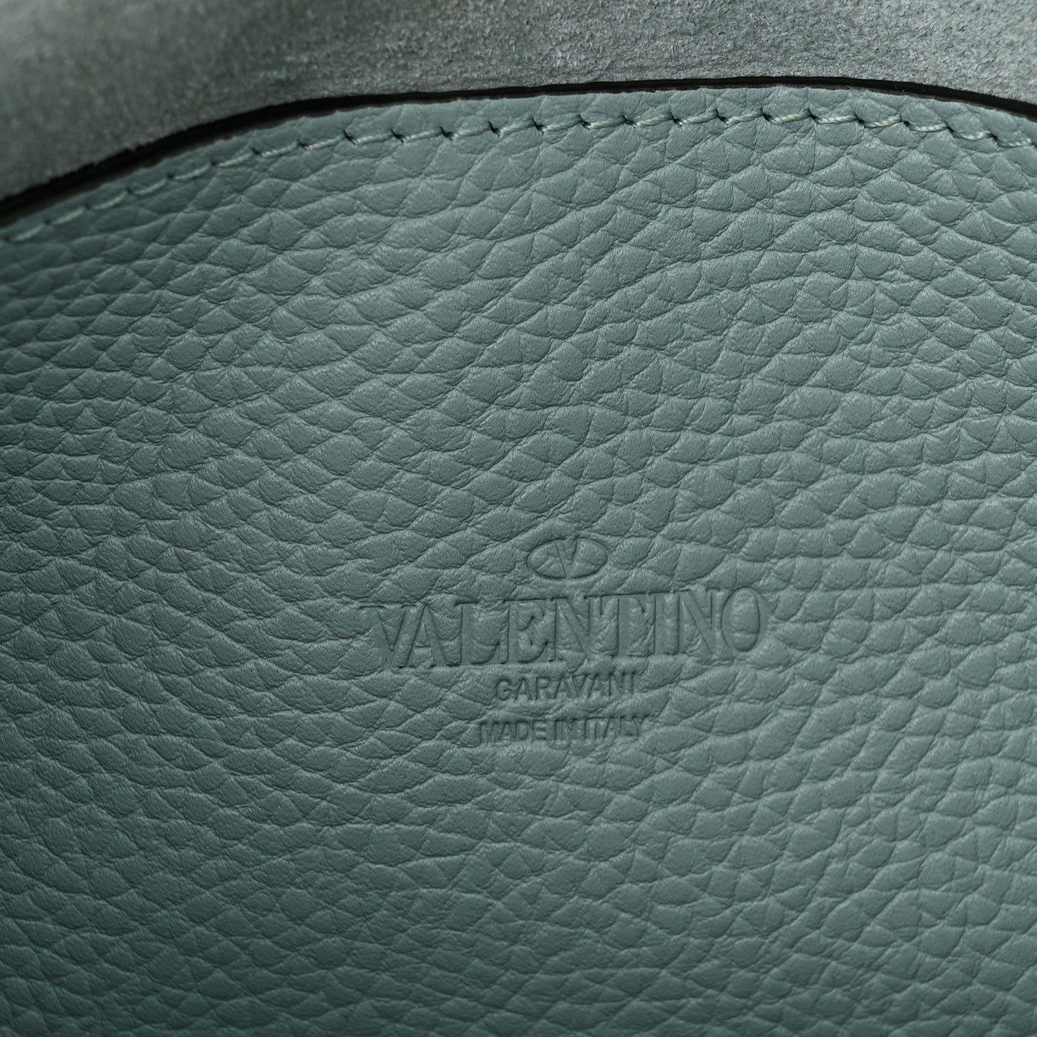 Valentino Garavani Pebbled Calfskin Medium Rockstud Flip Lock Crossbody Bag Celadon 6 of 9