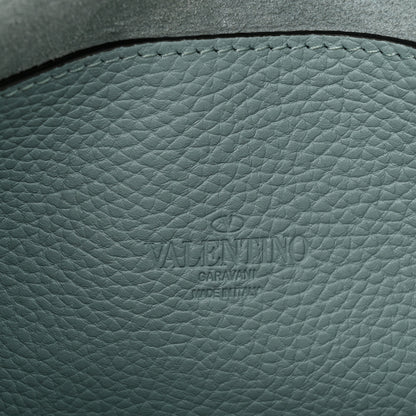 Valentino Garavani Pebbled Calfskin Medium Rockstud Flip Lock Crossbody Bag Celadon 6 of 9
