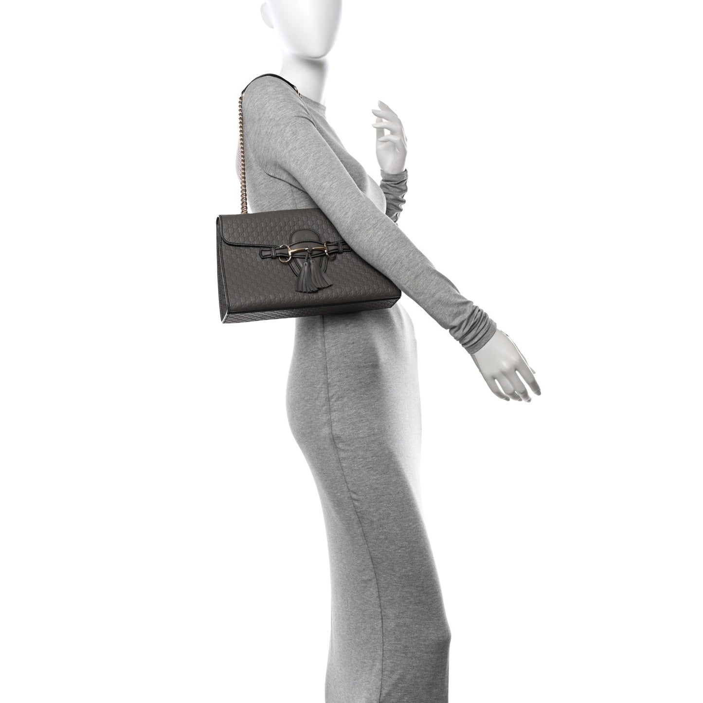 Soft Microguccissima Medium Emily Chain Shoulder Bag Loess