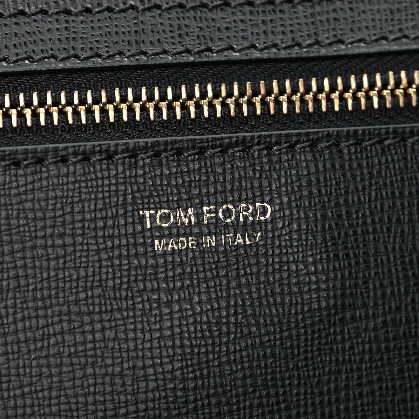 Grained Calfskin Small T Tote Black