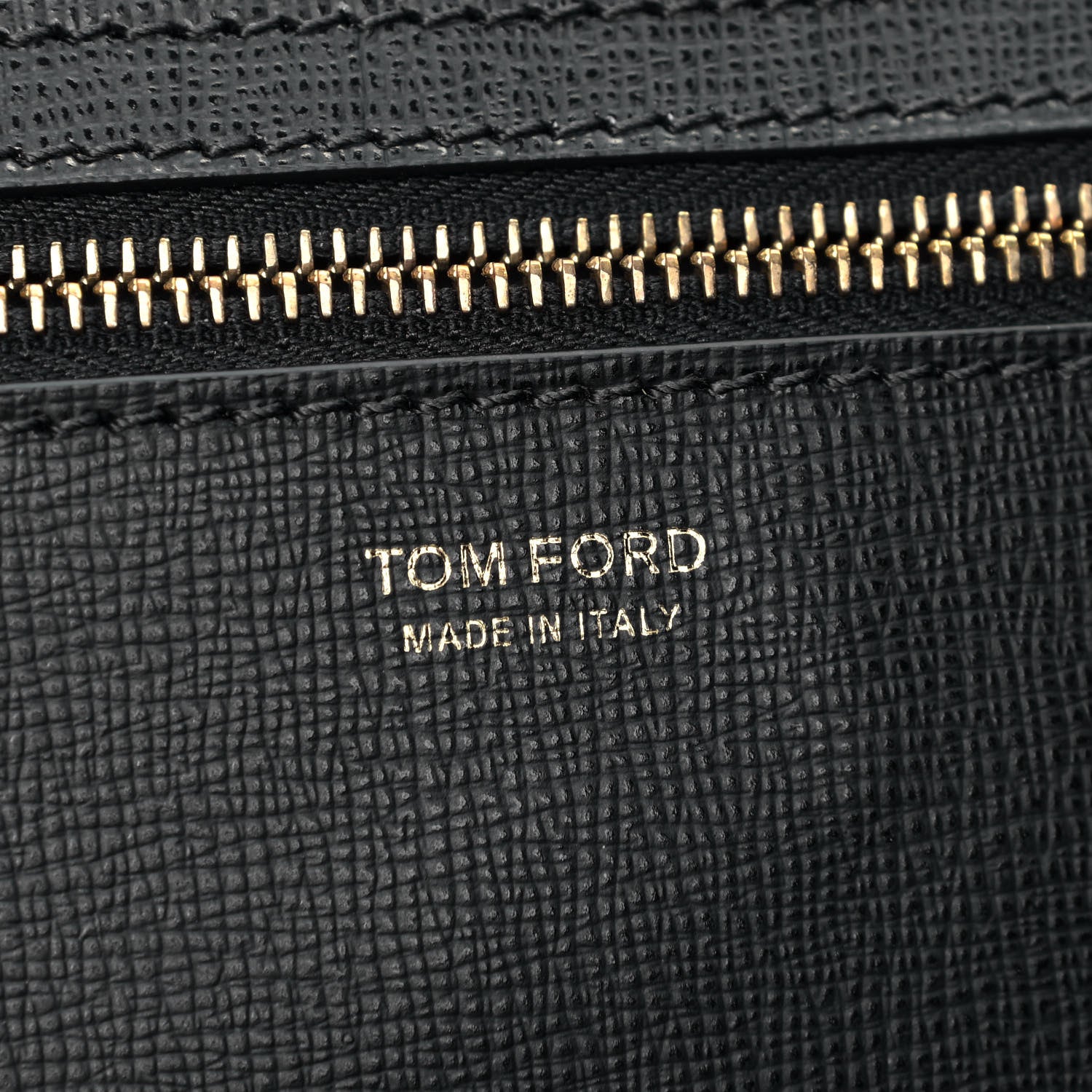 Tom Ford Grained Calfskin Small T Tote Black 5 of 5