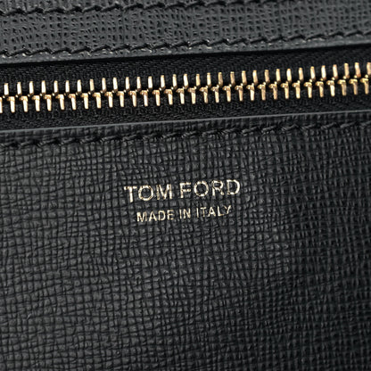 Tom Ford Grained Calfskin Small T Tote Black 5 of 5
