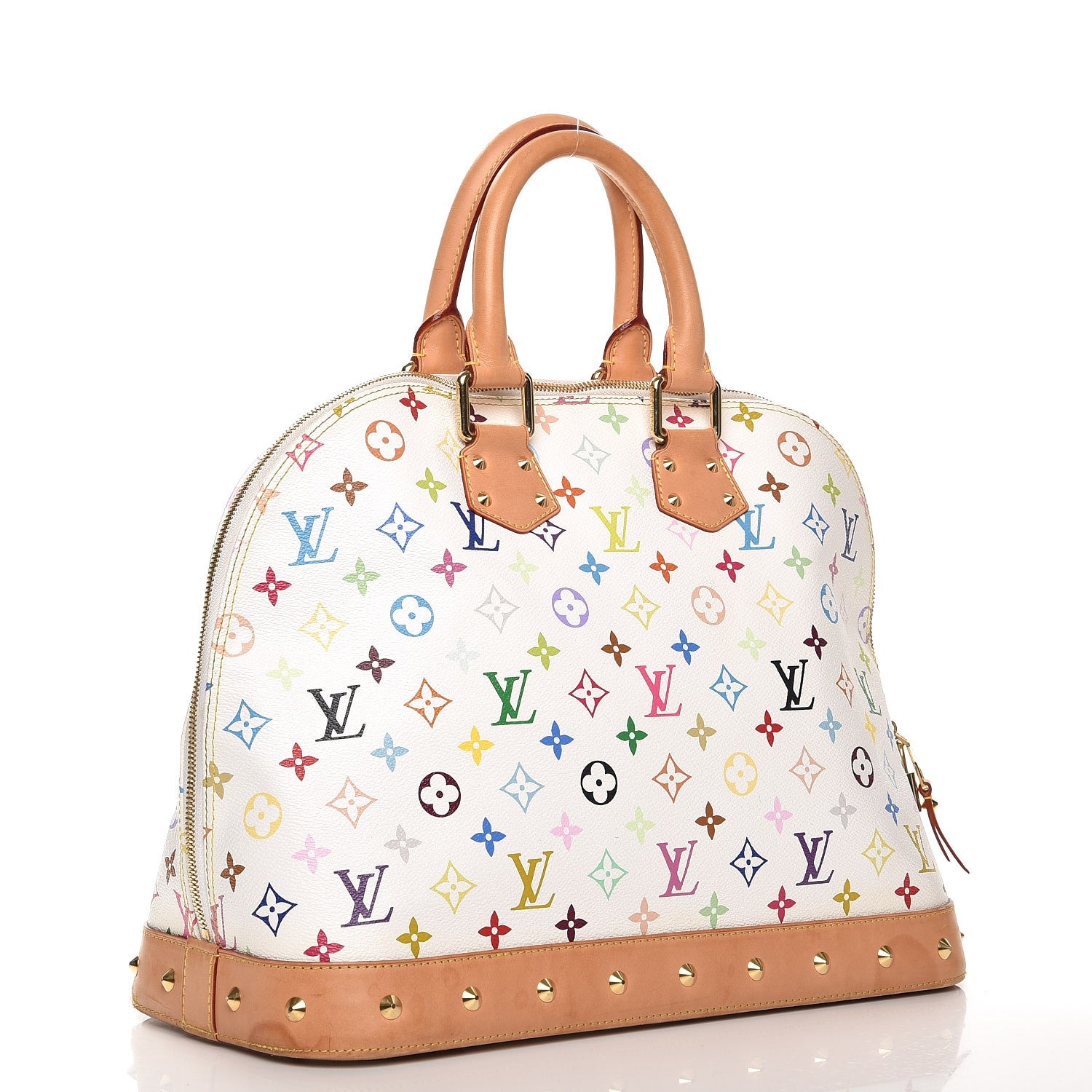 Louis Vuitton Monogram Multicolor Alma GM White 3 of 13