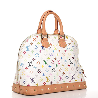 Louis Vuitton Monogram Multicolor Alma GM White 3 of 13