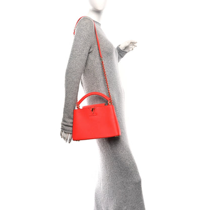Louis Vuitton Taurillon Capucines BB Tonic Orange 2 of 9