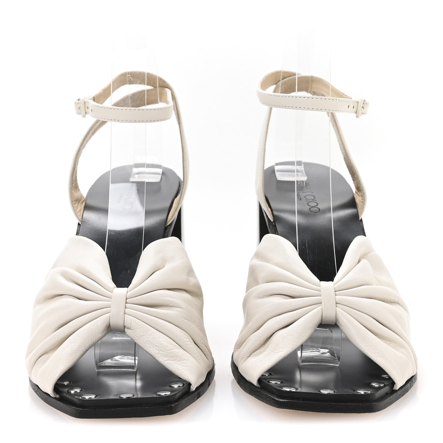 Calfskin Jasie 85 Sandals 39 Latte
