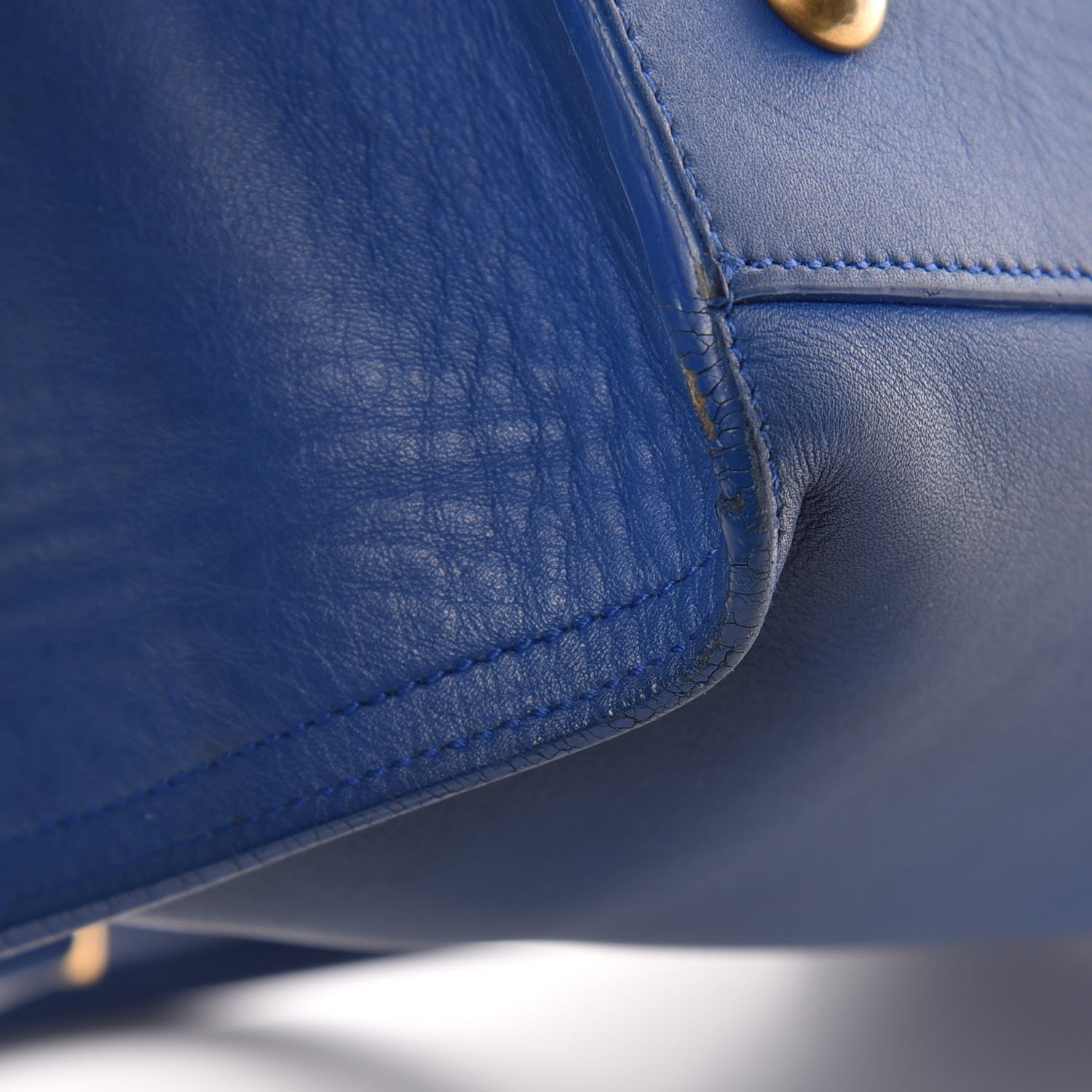 Saint Laurent Calfskin Small Classic Y Cabas Royal Blue 15 of 16