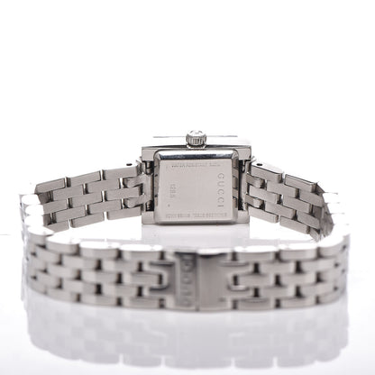 Gucci Stainless Steel 14mm G-Frame Square Quartz Watch Black 5 of 7